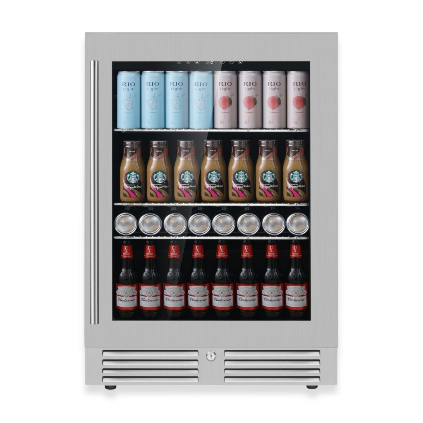 24 Inch Under Counter LOW-E Glass Door Beer Fridge
