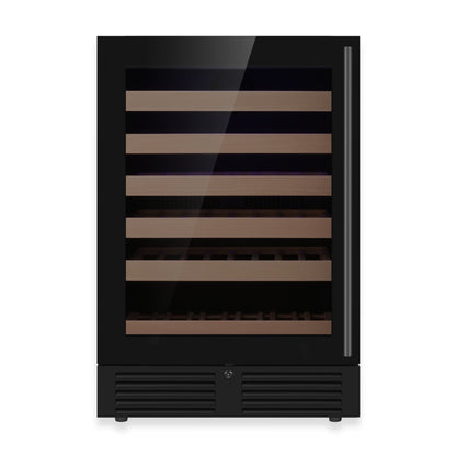 24-Inch Under-Counter Single Zone Wine Cooler with Low-E Glass Door