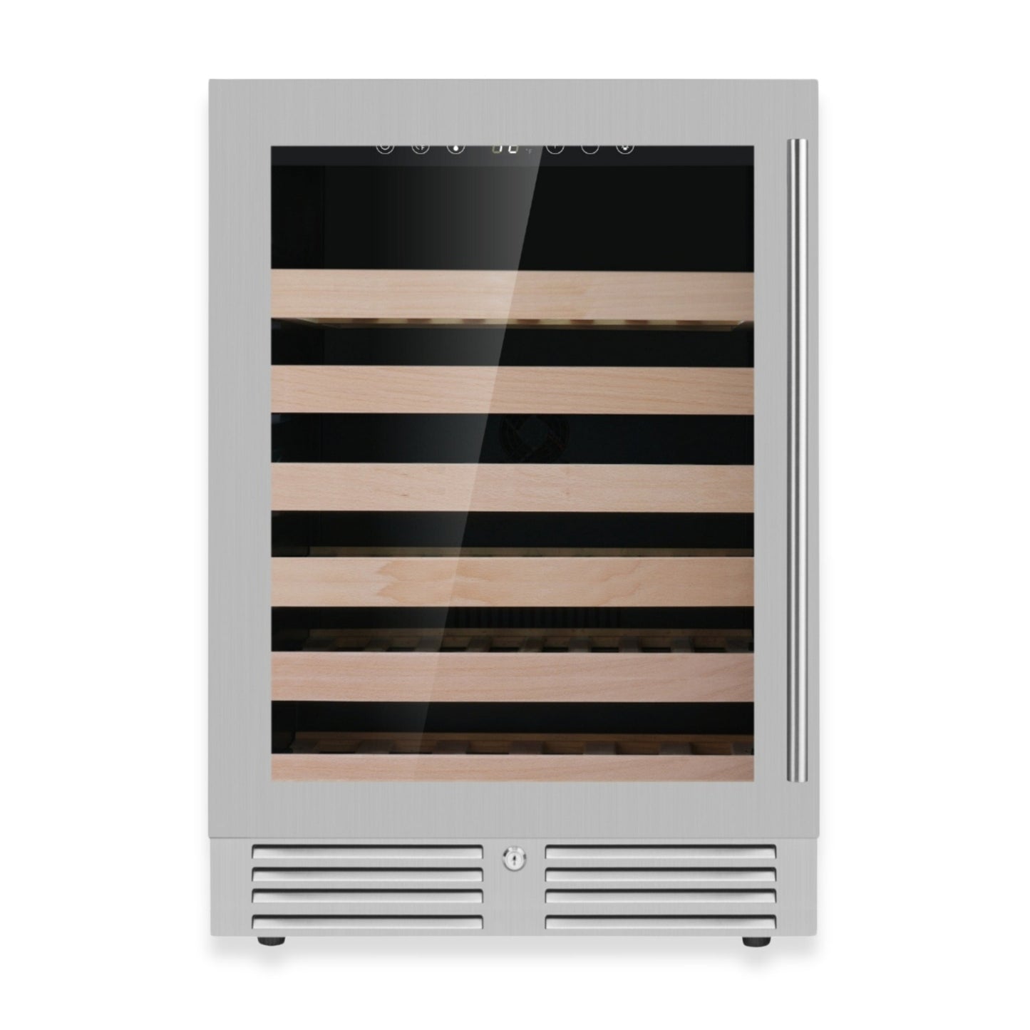 24-Inch Under-Counter Single Zone Wine Cooler with Low-E Glass Door