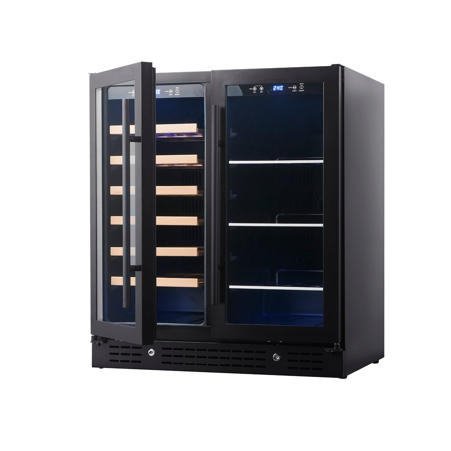 30-inch Combination Beer and Wine Cooler with Low-E Glass Door